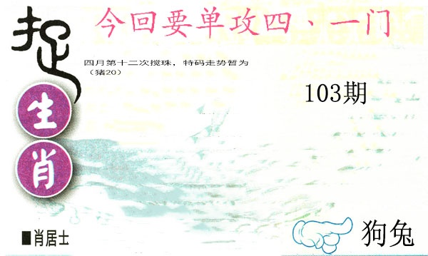 103期捉生肖[图]